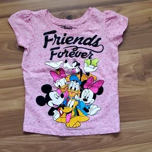 💥4/$18 Disney Pink Mickey Minnie & friends tee